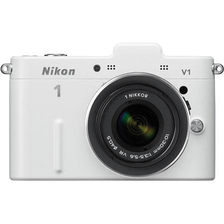 Nikon 1 V1 Mirrorless Digital Camera, White