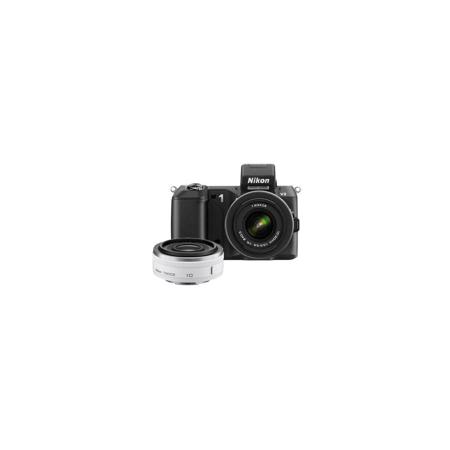 Nikon 1 V2 Camera w/10-30mm Lens (Black), Bundle w/10mm Lens (White) & MORE