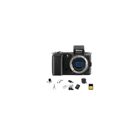Nikon 1 V2 Mirrorless Digital Camera Black, With Advanced Bundle