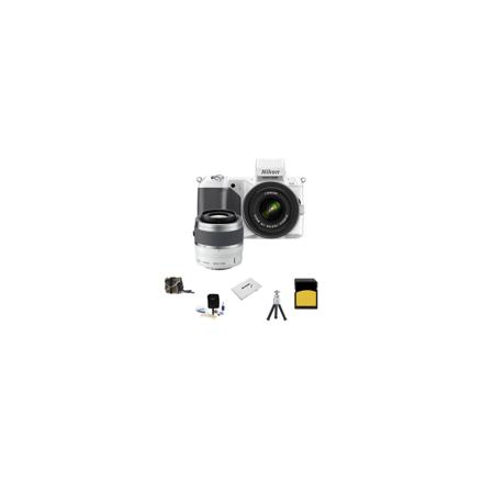 Nikon 1 V2 Camera White, w/10-30mm & 30-110mm Lens, Bundle w/16GB Card, Case