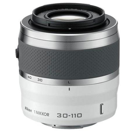 Nikon 1 NIKKOR 30-110mm f/3.8-5.6 VR Lens - White - Refurbished by Nikon U.S.A.