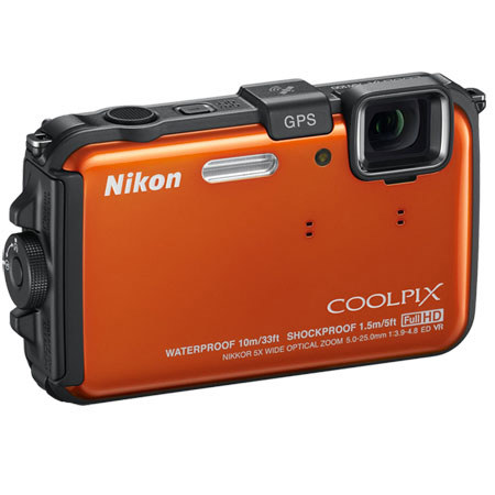 【廃盤希少！美品】Nikon COOLPIX AW100 オレンジ Nikon Coolpix AW100 Digital Camera, Orange