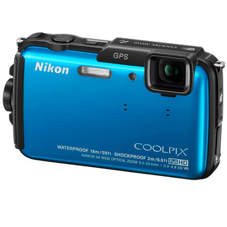 Nikon Coolpix AW110 Digital Camera, Blue