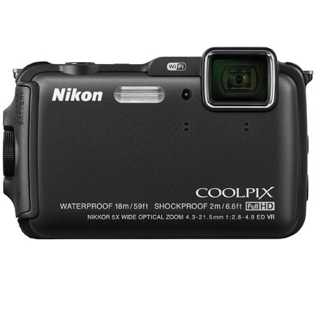Nikon Coolpix AW120 Digital Camera, Black