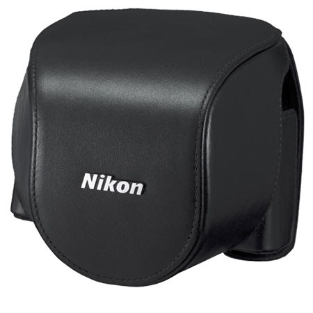Nikon CB-N4000SA Leather Body Case Set, Black, for Nikon 1 V2 Digital Camera