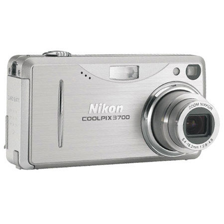 Nikon Coolpix 3700 digital camera, 3mp, 3x Optical Zoom, Silver