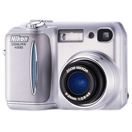 Nikon Coolpix 4300 Point & Shoot Digital Camera, 4 Megapixel, 3x Optical/ 4x Digital Zoom - Refurbished By Nikon U.S.A.