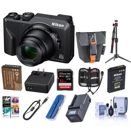 Nikon COOLPIX A1000 16MP Digital Camera 35x Zoom, 4K UHD Video W/Premium ACC KIT