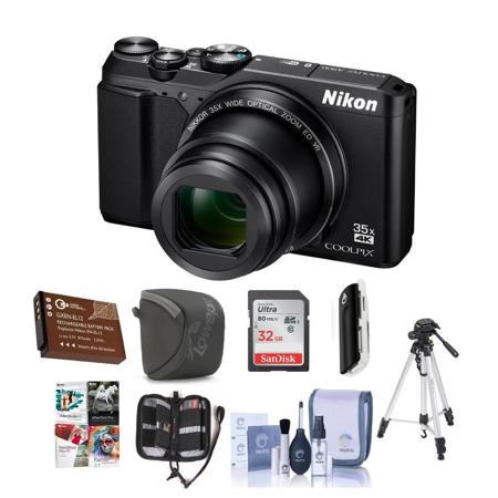 Nikon Coolpix A900 Point & Shoot Camera and Premium Kit, Black