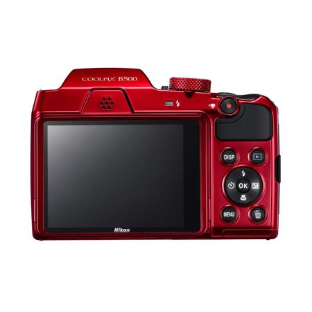 USED Nikon Coolpix B500 Digital Point & Shoot Camera, Red