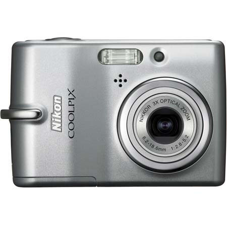 Nikon Coolpix L10 Digital Camera, 5 Megapixel, 3x Optical Zoom, 4x Digital Zoom, 2" LCD Display