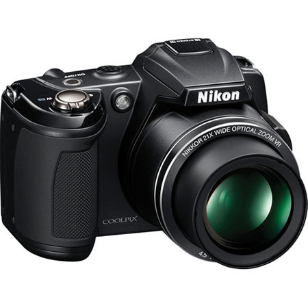 Nikon Coolpix L120 14.1 MP Digital Camera -Black- w/4GB, Case & Tripod #26253