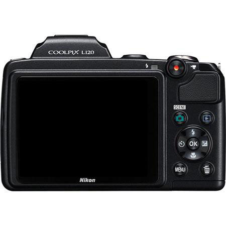Nikon Coolpix L120 14.1 MP Digital Camera -Black- Refurbished #26253B