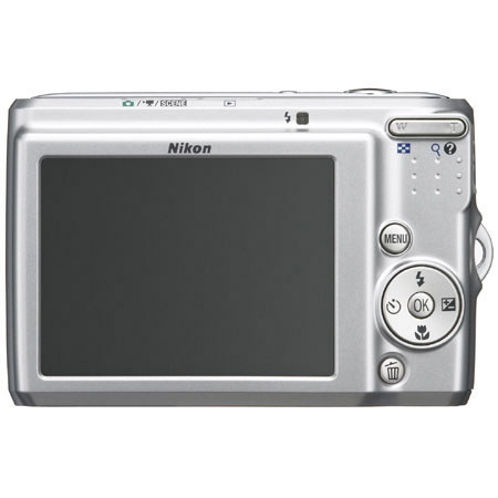 Nikon Coolpix L15 Digital Camera, 8.3 Megapixel, 3x Optical Zoom, 4x Digital Zoom, 2.5" LCD Display - Silver