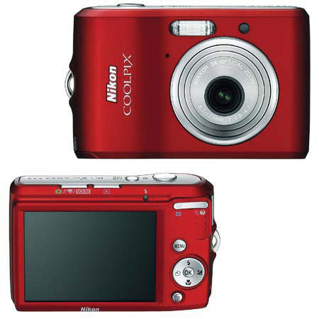 Nikon Coolpix L18 Red Digital Camera Digital Camera Kit With 2GB SD Memory Card,Camera Case, 2 Year Extended Service Coverage, Camera Cleaning Kit