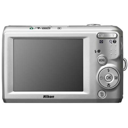 Nikon Coolpix L19 Digital Cam, 8.0 MP, Bright Silver