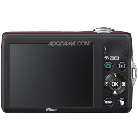 Nikon Coolpix L22 Digital Camera, Red, Refurbished