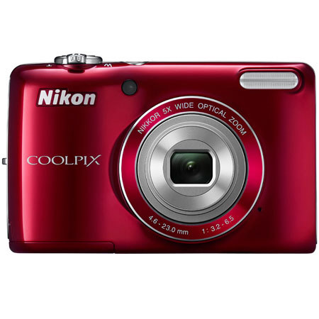 Nikon Coolpix L26 Digital Camera, Red