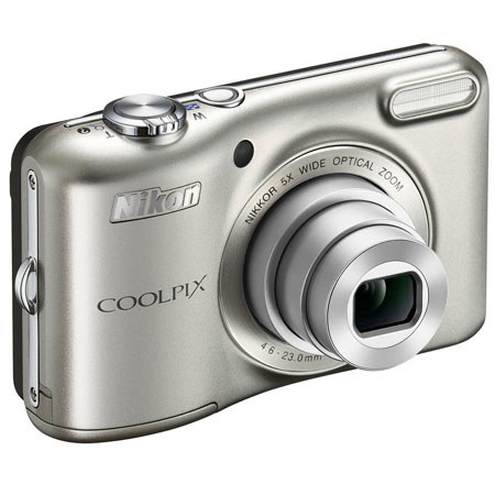 Nikon Coolpix L28 Camera, Silver, Bundle with 8GB SDHC Memory Card, Camera Case