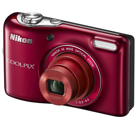 Nikon COOLPIX L32 Digital Camera, Red