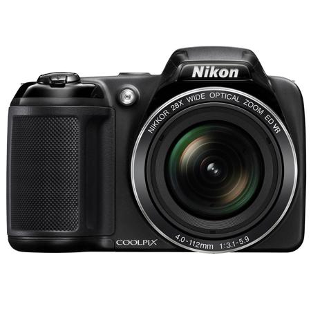 Nikon COOLPIX L340 Digital Camera, 20.2MP, 28x Optical Zoom, 3" LCD Display, 720p HD Video Hi-Speed USB, Black