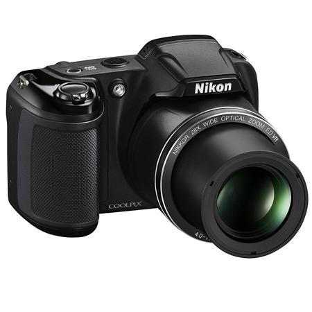 Nikon COOLPIX L340 Digital Camera, Refurbished, Black