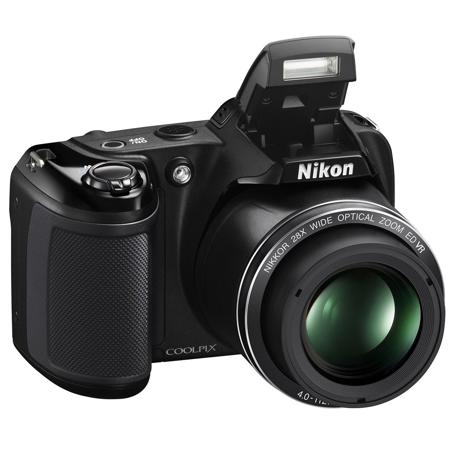 Nikon COOLPIX L340 Digital Camera, Refurbished, Black