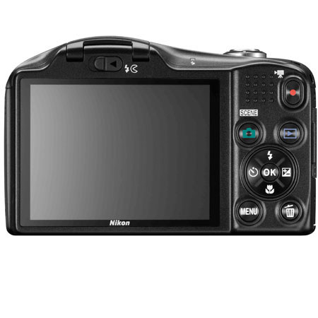 Nikon Coolpix L610 Digital Camera with 14x Optical Zoom-NIKKOR ED Glass Lens (25-350mm), 16.0 MP, Optical VR, Full HD (1080p) Movie, Black