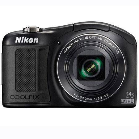 Nikon Coolpix L620 Digital Camera, Black