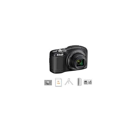 Nikon Coolpix L620 Compact Digital Camera With Advanced Accessory Kit