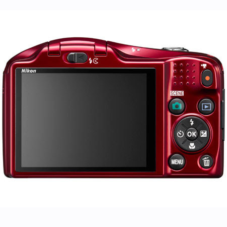 Nikon Coolpix L620 Digital Camera, Red