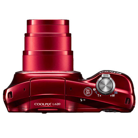Nikon Coolpix L620 Digital Camera, Red