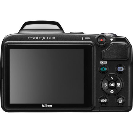 Nikon Coolpix L810 Digital Camera, Black