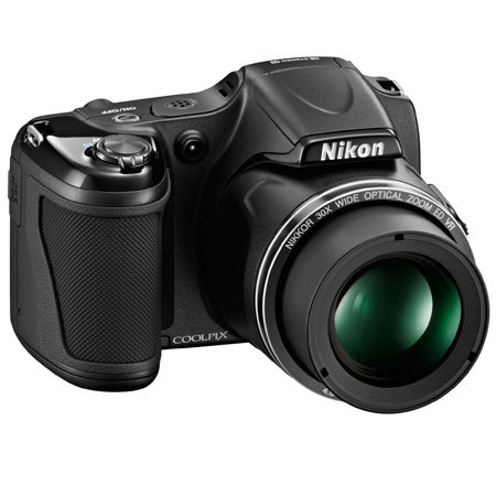 Nikon Coolpix L820 Camera, Black, Bundle with 16GB SDHC Memory Card, Camera Case