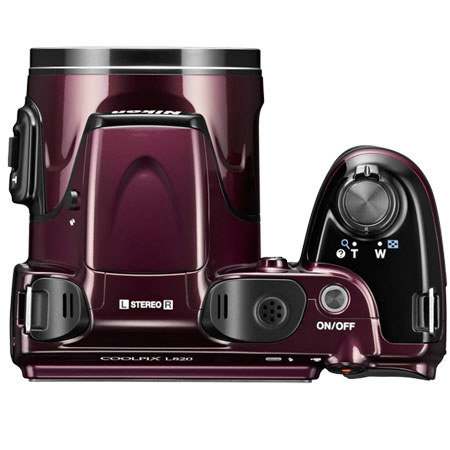 Nikon Coolpix L820 Digital Camera, Plum - Refurbished by Nikon U.S.A