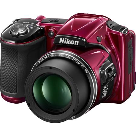 Nikon Coolpix L830 Digital Camera, Red
