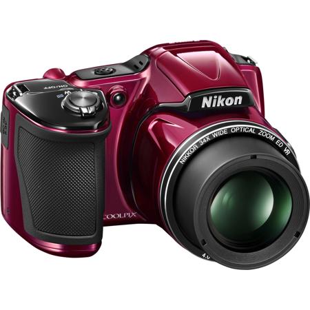 Nikon Coolpix L830 Digital Camera, Red