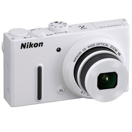 Nikon Coolpix P330 Digital Camera, White - BUNDLE - with 16GB SDHC Card, Case