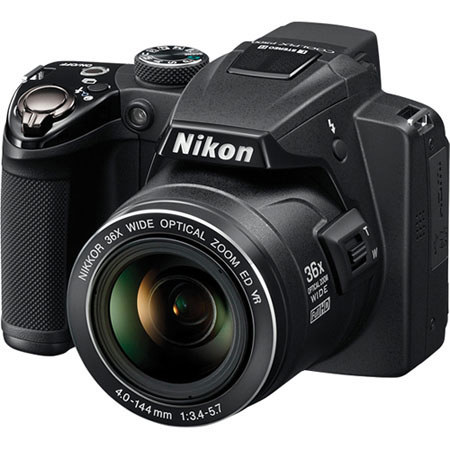 Nikon Coolpix P500 Digital Camera Kit, 8GB, Black