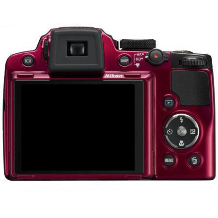 Nikon Coolpix P500 Digital Camera, Red - Refurbished