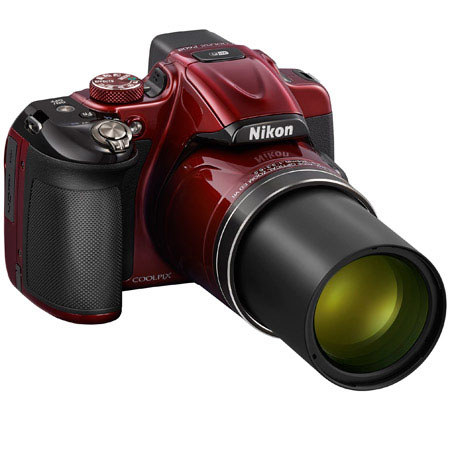 Nikon Coolpix P600 Digital Camera, Red