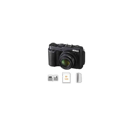 Nikon CoolPix P7700 12.2MP Camera,Black, Bundle "A"