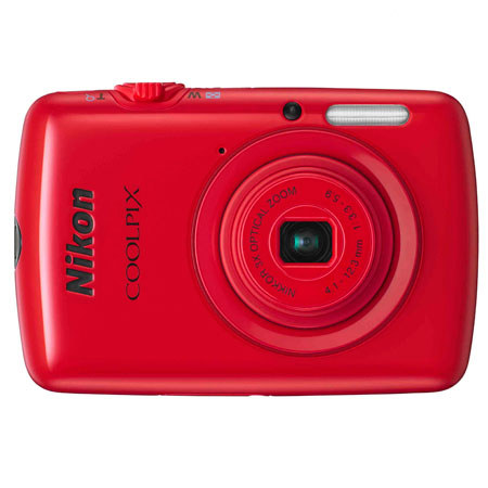 Nikon Coolpix S01 Digital Camera, Red