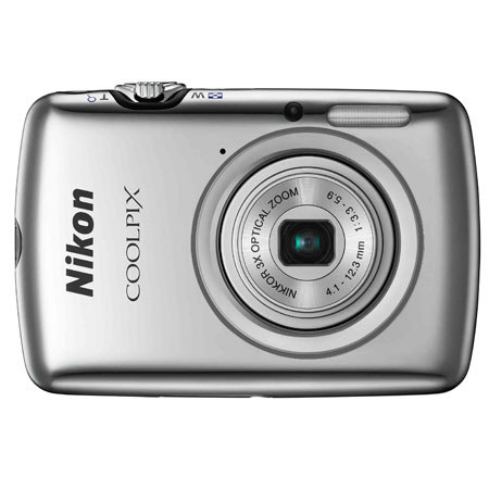 Nikon Coolpix S01 Digital Camera, Silver -BUNDLE w/Case, Screen Protector #26347
