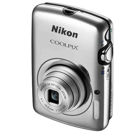 Nikon Coolpix S01 Digital Camera, Silver - Refurbished by Nikon U.S.A.
