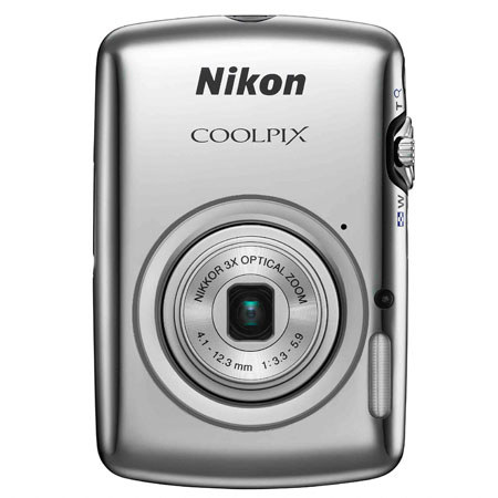 Nikon Coolpix S01 Digital Camera, Silver