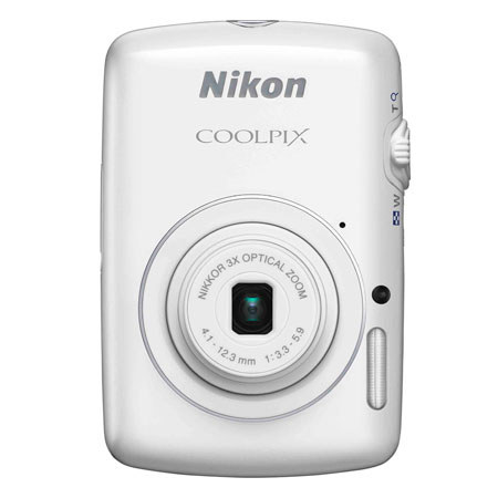 Nikon Coolpix S01 Digital Camera, White