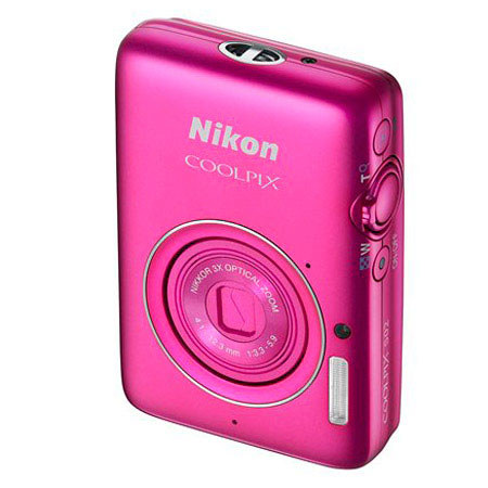 Nikon Coolpix S02 Digital Camera, Pink