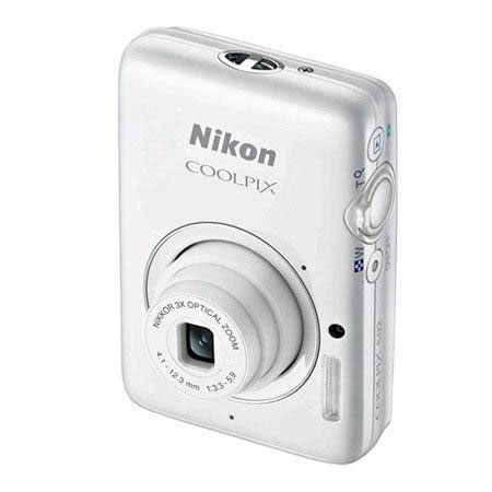 Nikon Coolpix S02 14.1 Megapixel Digital Camera White With Basic Accessory Kit