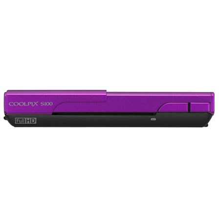 Nikon Coolpix S100 Digital Camera, Purple